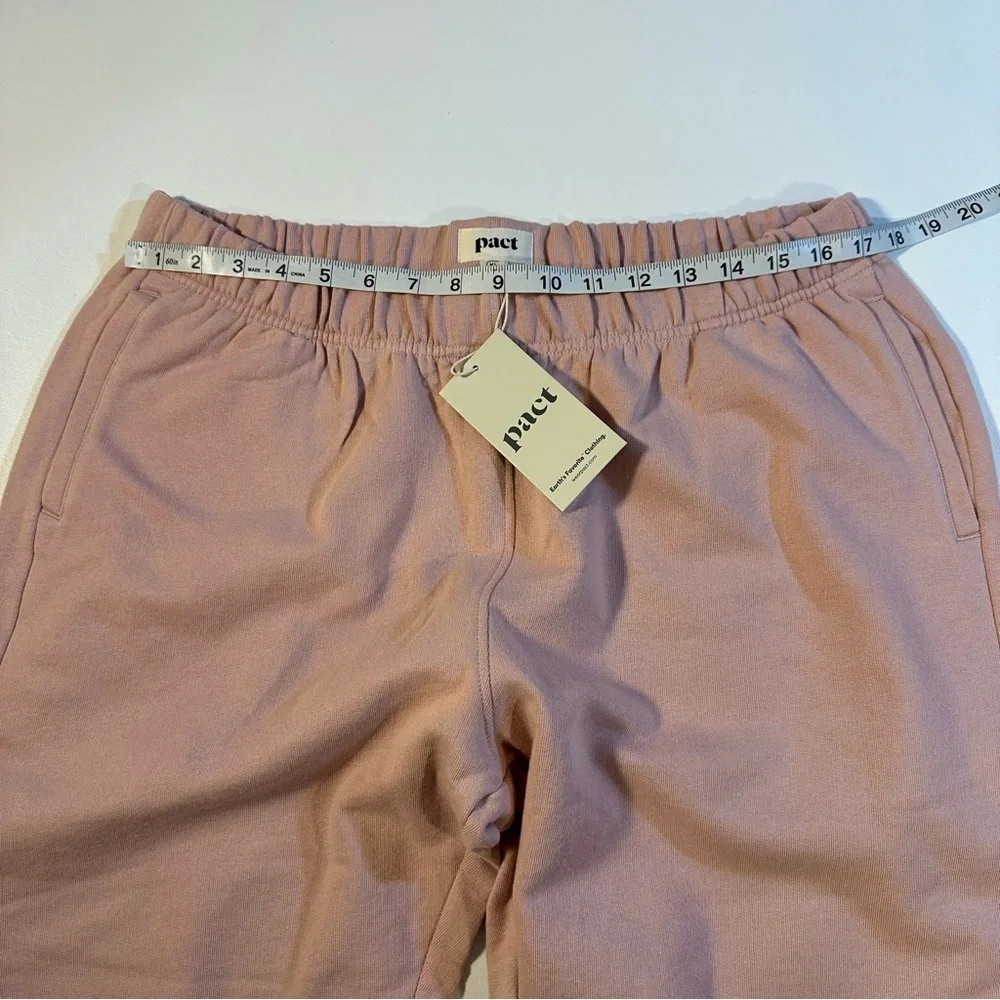 NWT Pact 100% Organic Cotton Pale Mauve French Terry 2-Piece Lounge Sweatsuit - Picture 6 of 9